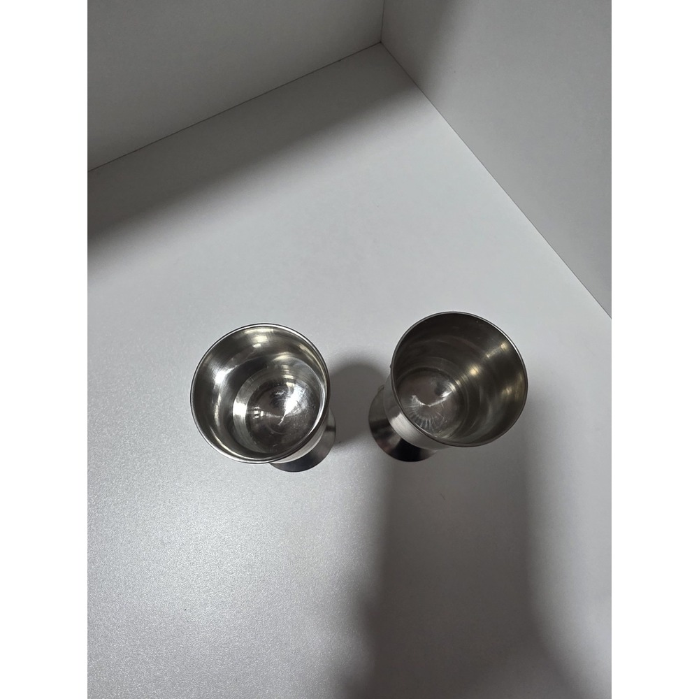 Mullingar Pewter Irish Claddagh Goblets Set of 2 Handcrafted Ireland Wine Cups - Picture 5 of 9